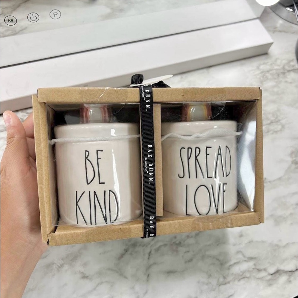 Rae Dunn Rainbow Be Kind & Spread Love Canister